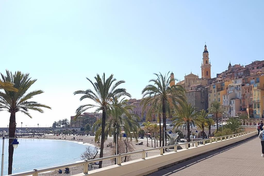 Appartement Bord De Mer Avec Garage Menton Luaran gambar
