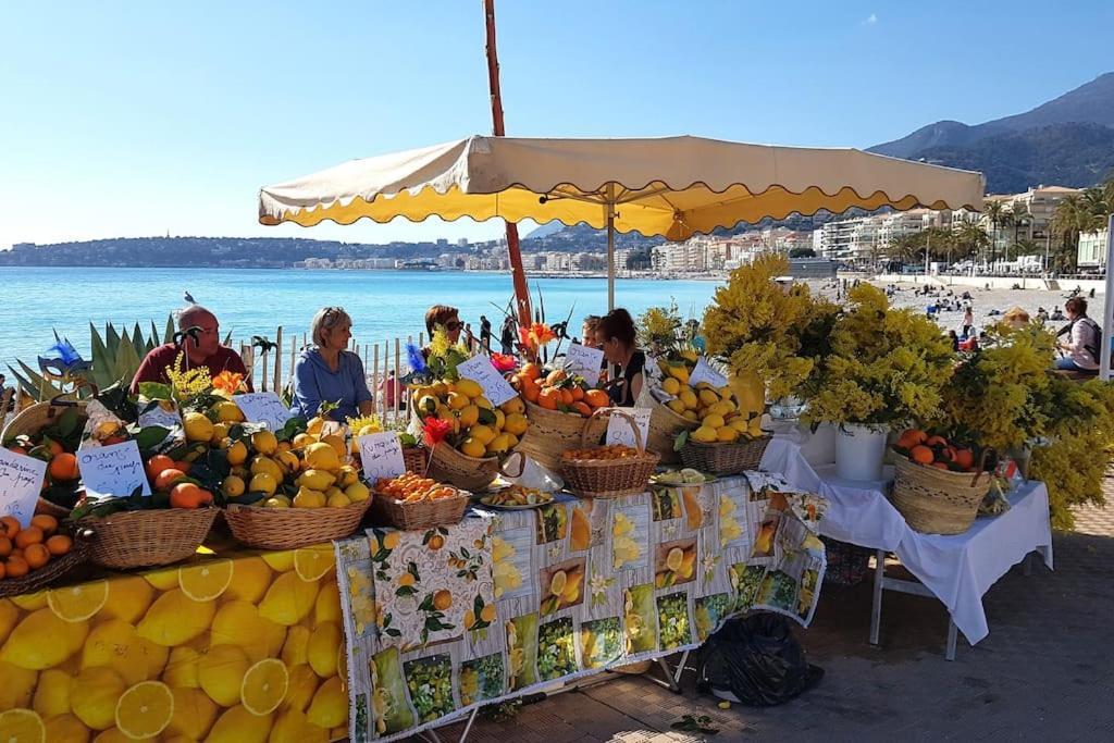 Appartement Bord De Mer Avec Garage Menton Luaran gambar